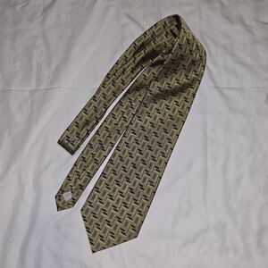 BURMA BIBAS MENS TIE GOLD BLACK